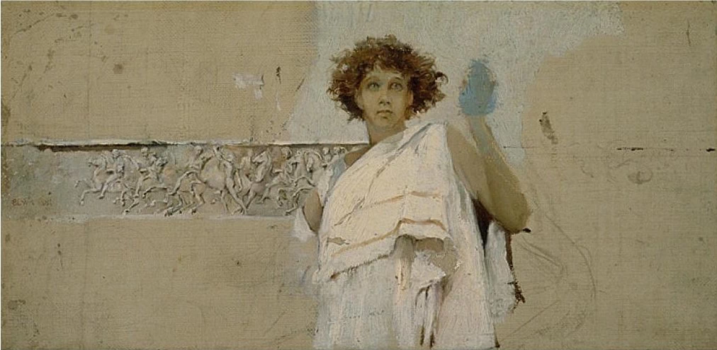 Figura du dinna in abito greco - Herbert F. Johnson Museum of Art